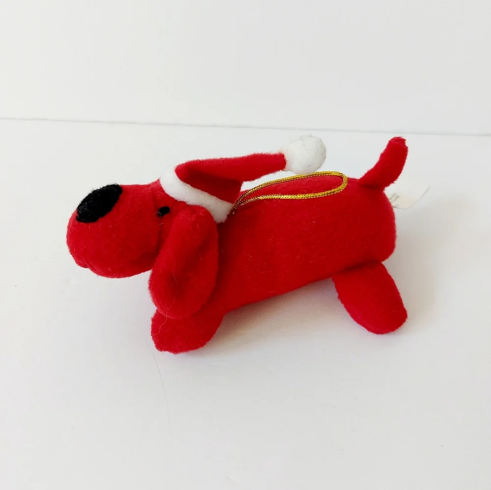 Big Red Santa Dog Christmas Ornament Zanies (Clifford?)‎